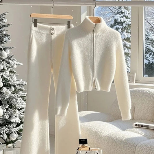 Womens Casual Sweater And Pants Set