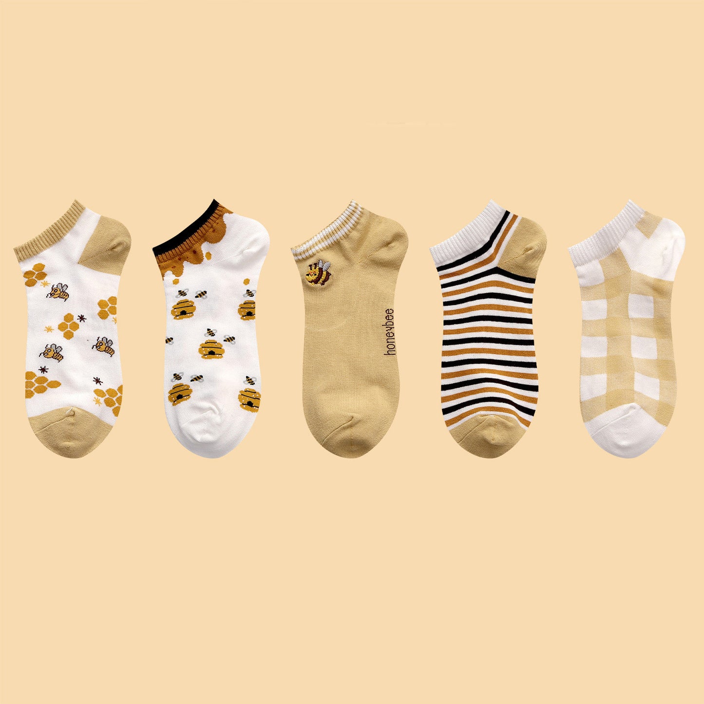 Embroidered Cartoon Fruit Strawberry Ice Cream Boat Socks Sweet Wild Socks