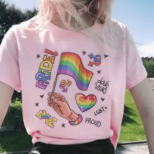 Personality Transgender Gay Print T-Shirt