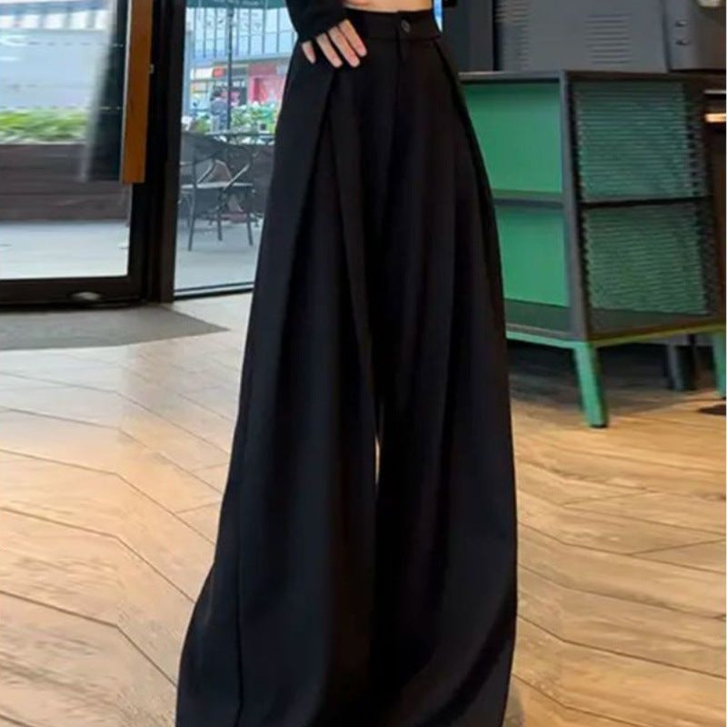 Casual High Waist Wide-leg Suit Pants