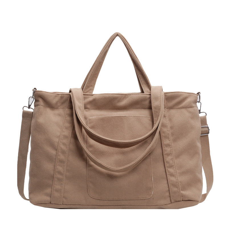 Fashion Personality Large Capacity Corduroy Bag Women