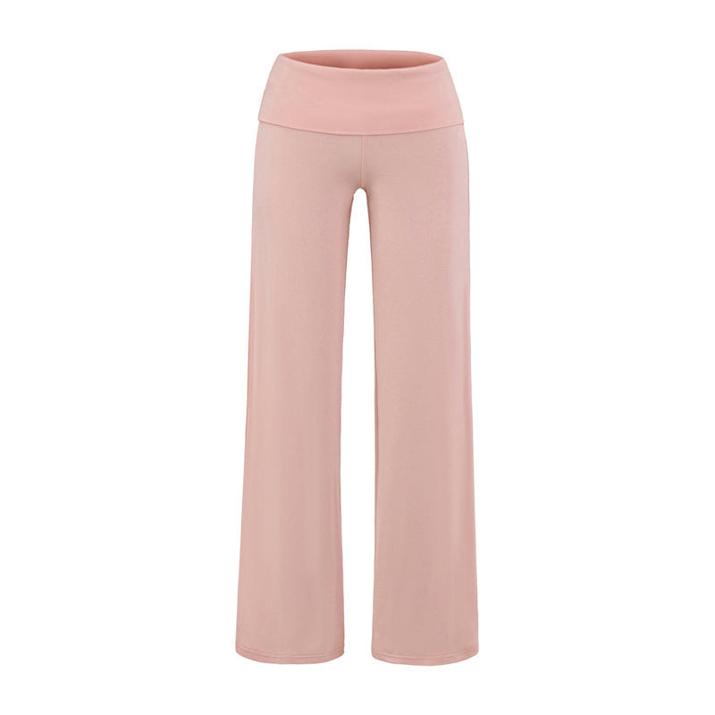 Women's Waist Straight Wide-leg Pants