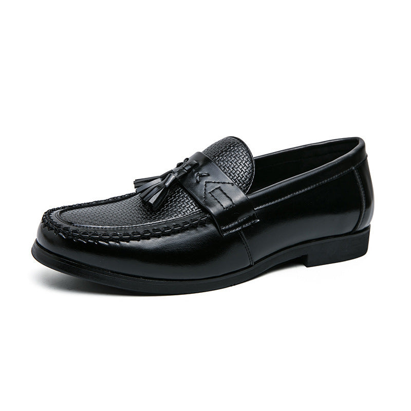Nye afslappede slip-on lædersko til mænd