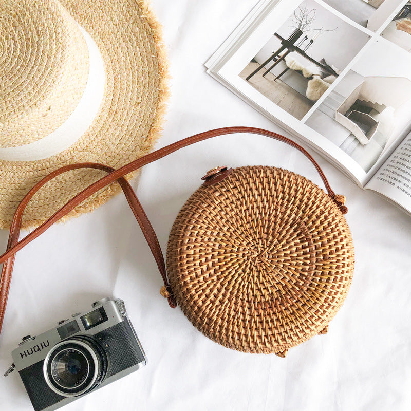 Vintage Versatile Crossbody Woven Casual Straw Bag