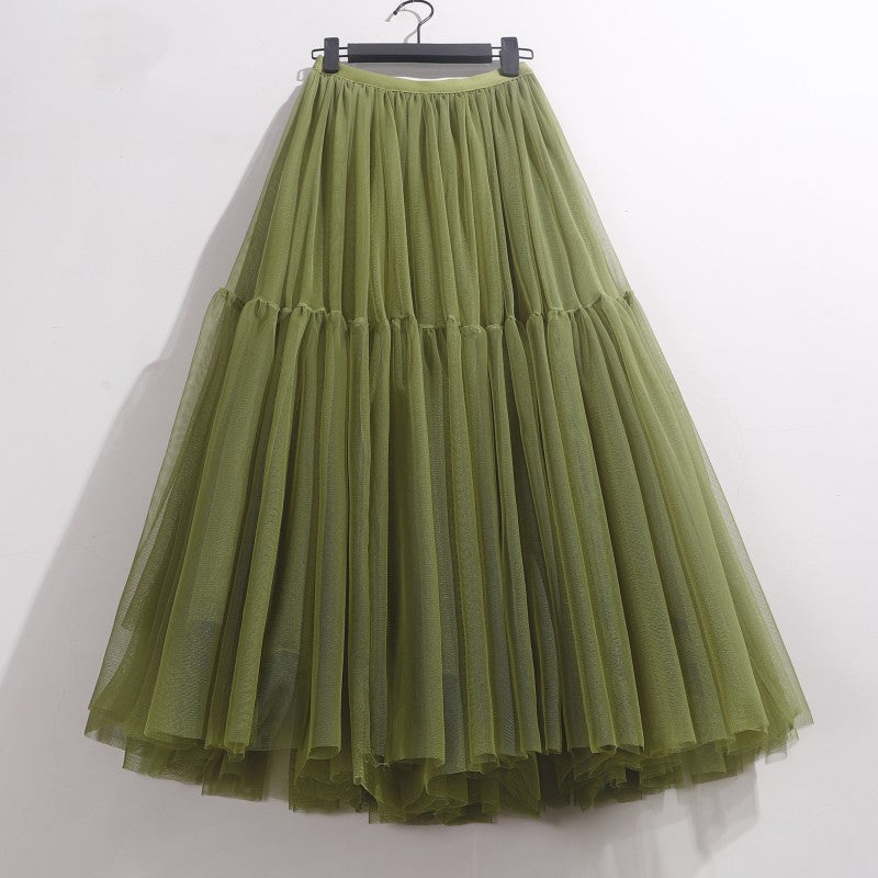 High Waisted Mid Length Cake Mesh Fairy Dress
