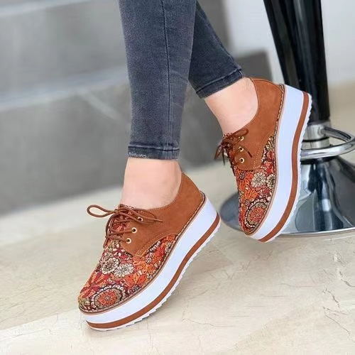 Plus Size Wedge Platform Women's Casual Muffin Bottom Shoes