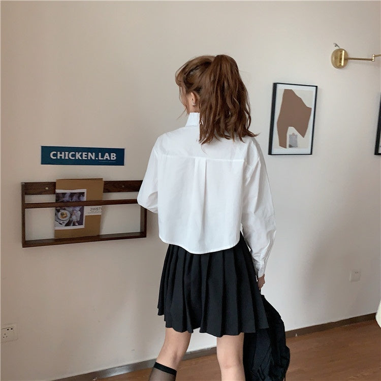 Short Niche Long Sleeve Shirt