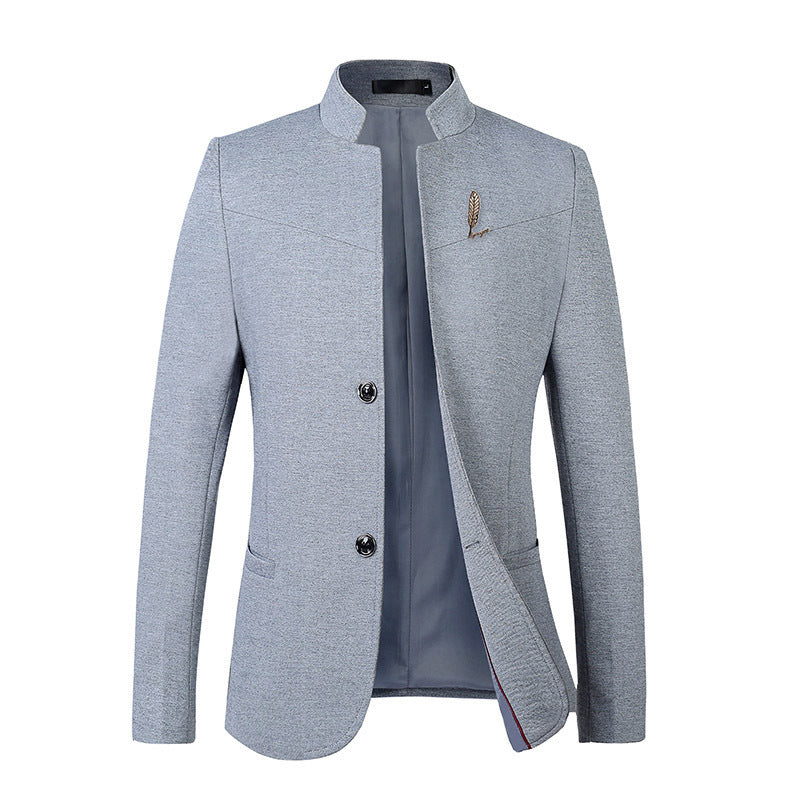 Men's Casual Slim Solid Color Top Coat