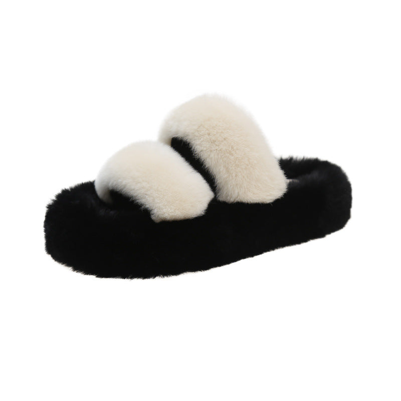 Platform Slippers Women's Comfortable Fashion Parallel Bars