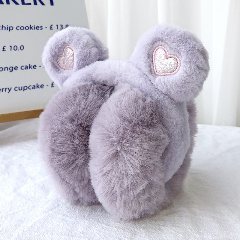 Winter Bear Ears Foldable Warm-keeping Earmuffs