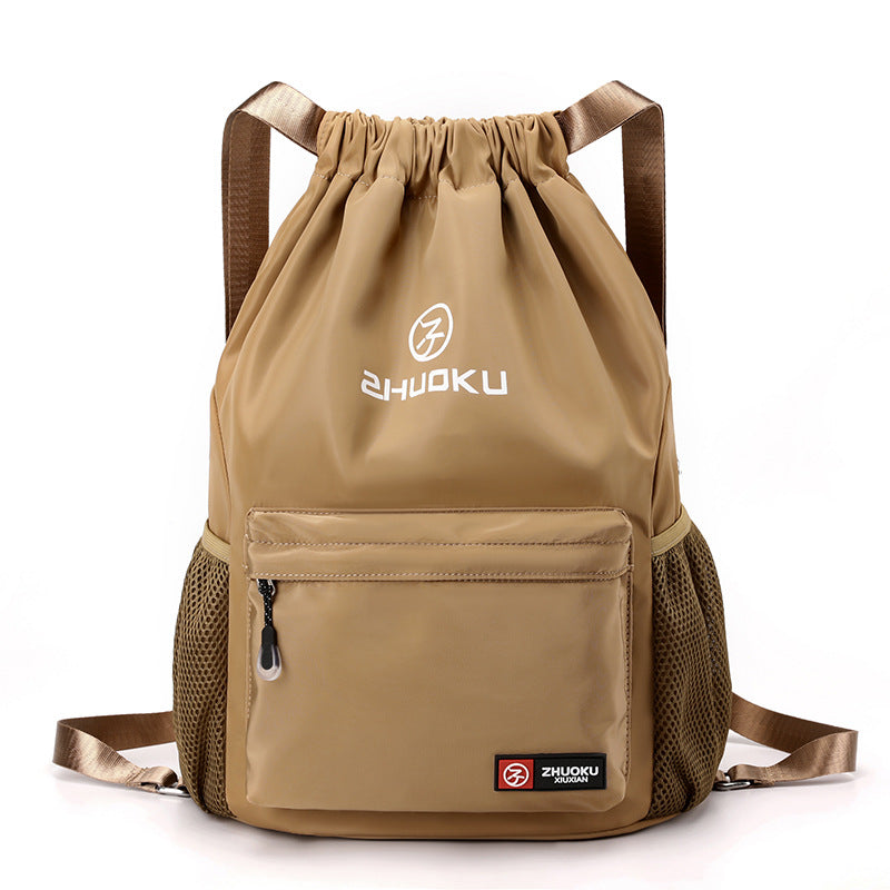 Casual Oxford Cloth Drawstring Backpack
