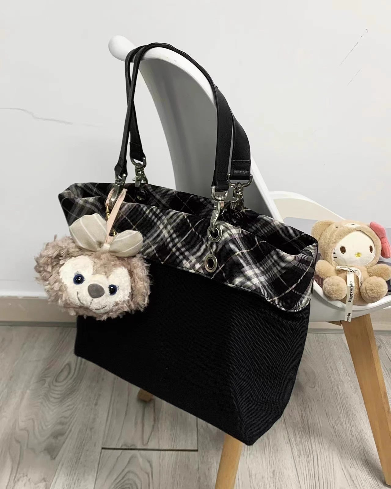 Large Capacity Canvas Bag Niche Commuter Tote Women's Simple All-matching Striped