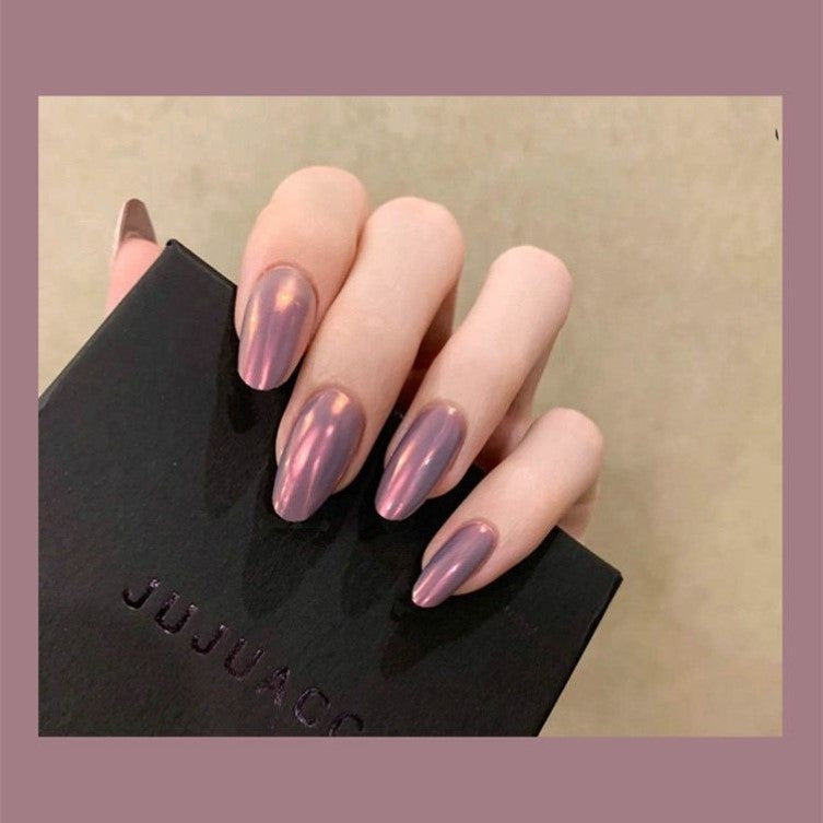 Blue Flame Lengthened European And American Wear Disassembled Nail Art