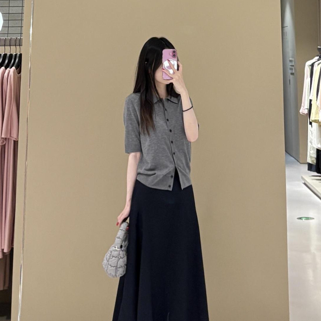 Slim Knitted Thin Top T-shirt