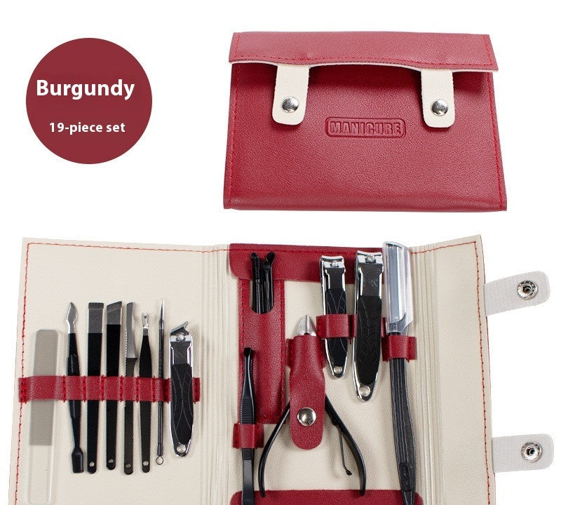 Stainless Steel Manicure Implement Nail Clippers Full Set
