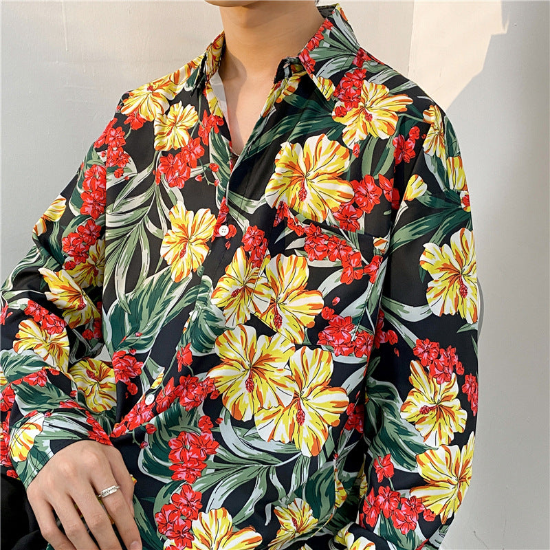 Boys Casual Long-sleeved Shirt Retro Coat