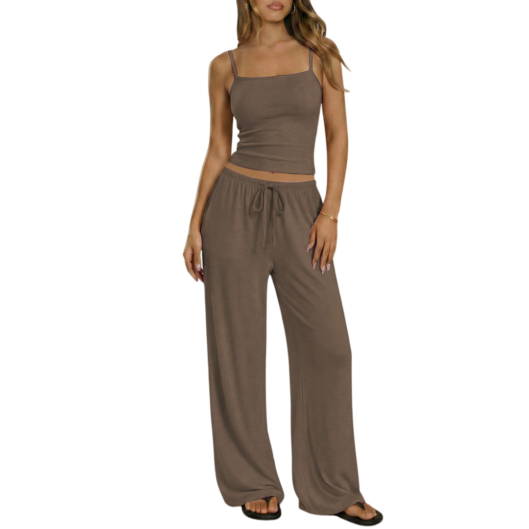 SpringSummer New Womens Vest And Camisole Set