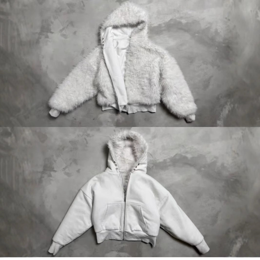 Men's Fashion Casual Double-sided Hooded Jacket