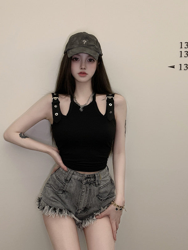 Strapless Slim Tank Top T-shirt Women