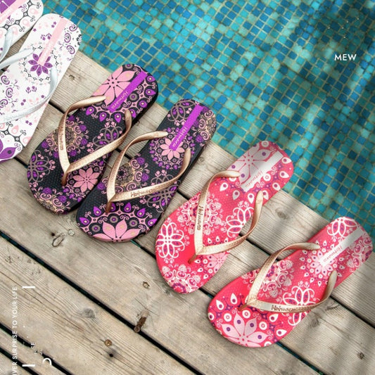 Flip-flops Dame Flade Hæle Skridsikre Outdoor Flip-flops Personlighed Damesandaler Strandsko