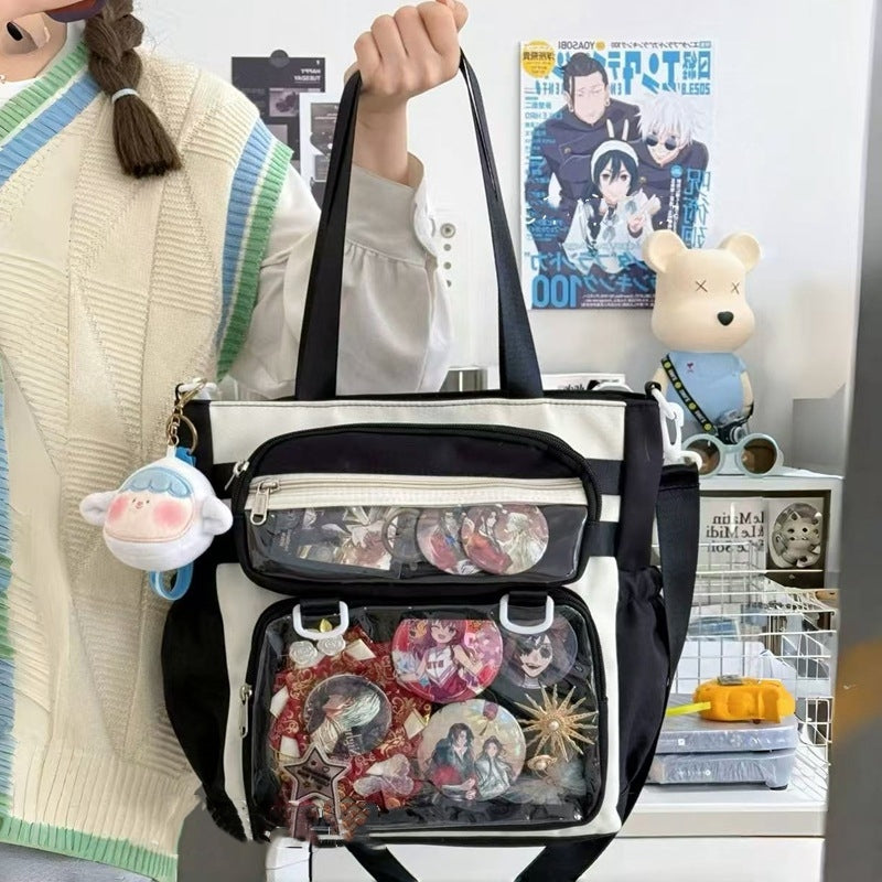 Fashion Personality Preppy Girl Large Capacity Totes