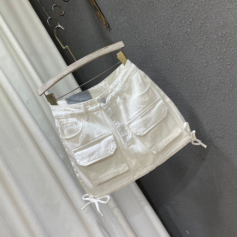 Women's Fashion Tooling Denim Skirt