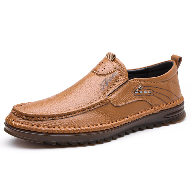 Men's First Layer Cowhide Driving Shoes