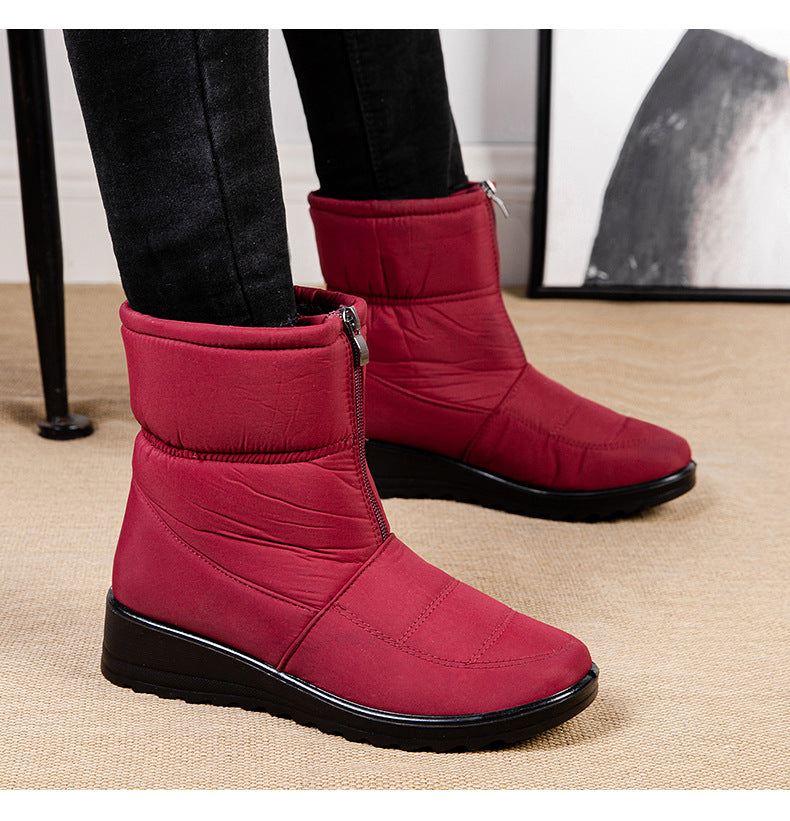 Women's Lazy Slip-On Waterproof Warm Snow Boots