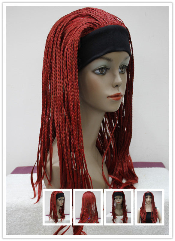 Wig Female African Dirty Braid Gradient Hip Hop Net Red Europe And America