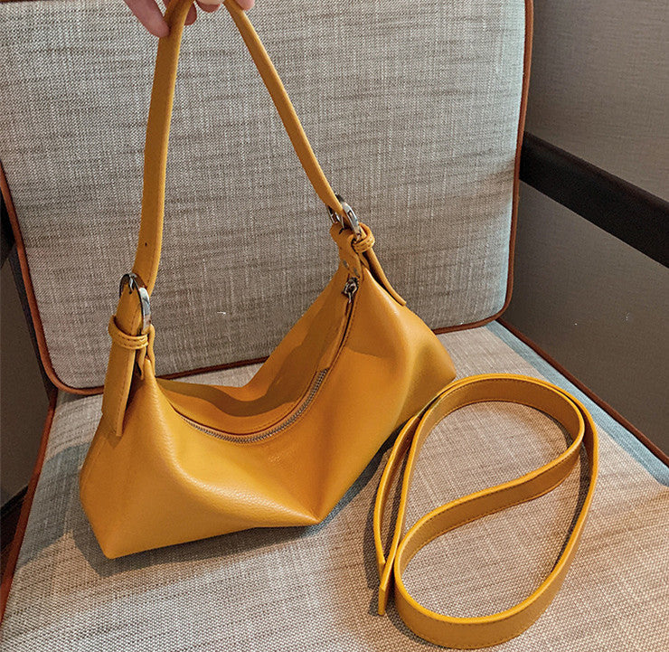 Women's Single Shoulder Messenger Fashion PU Soft Leather Armpit Bag