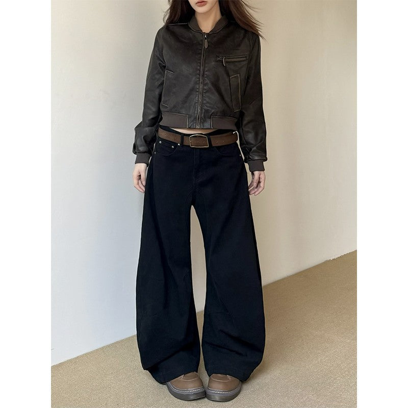 Women's American Vintage Crumpled All-matching Loose Pants