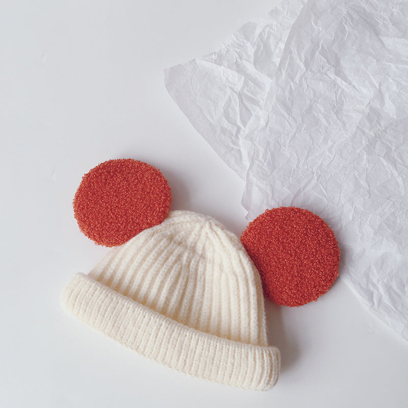 Cartoon Big Ears Children Woolen Cap