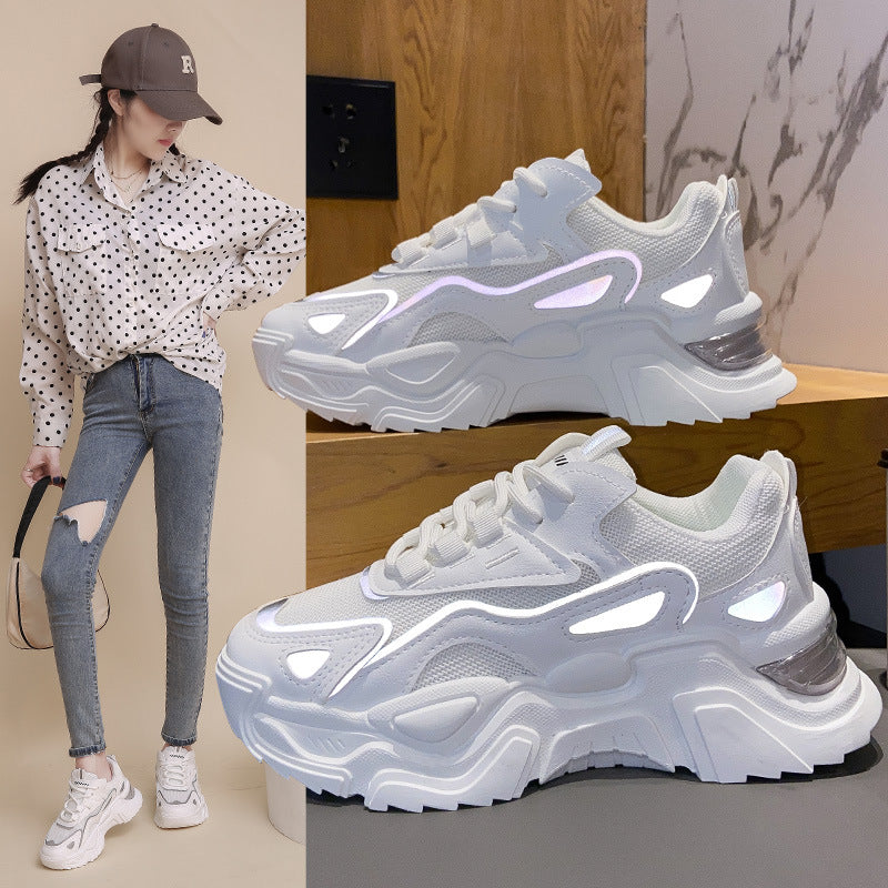 Dad Girls Shoes Breathable Versatile Sports Hipster Student