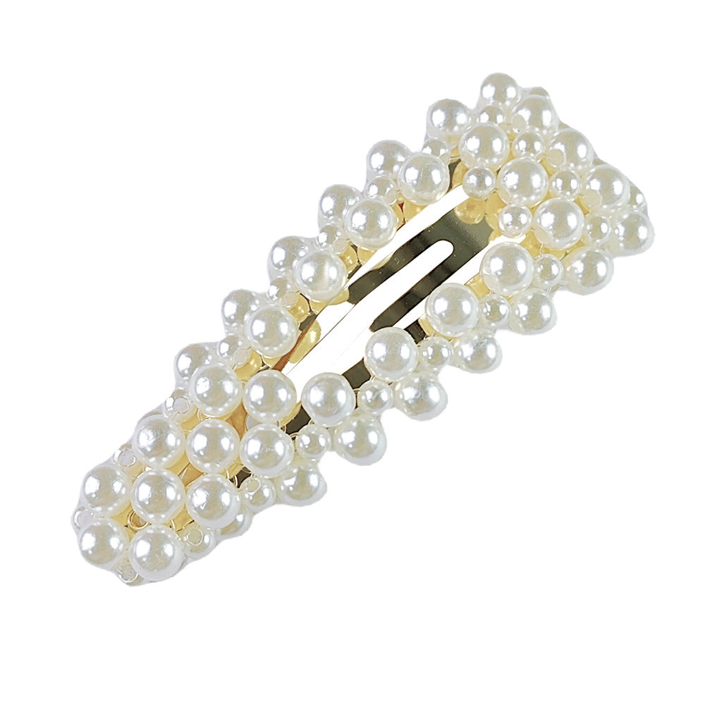 Hair Accessories Pearl Barrettes Updo BB Clip Shredded Hairpin Fishing Thread Hand-woven Hair Clip Bang Side Clip