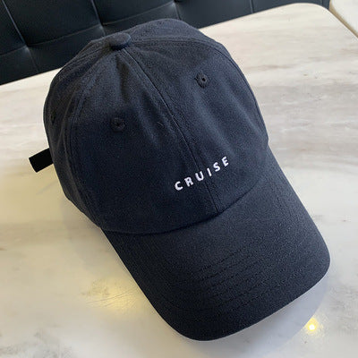 Women's Fashion Cotton Soft Top Embroidered Letters Baseball Hat