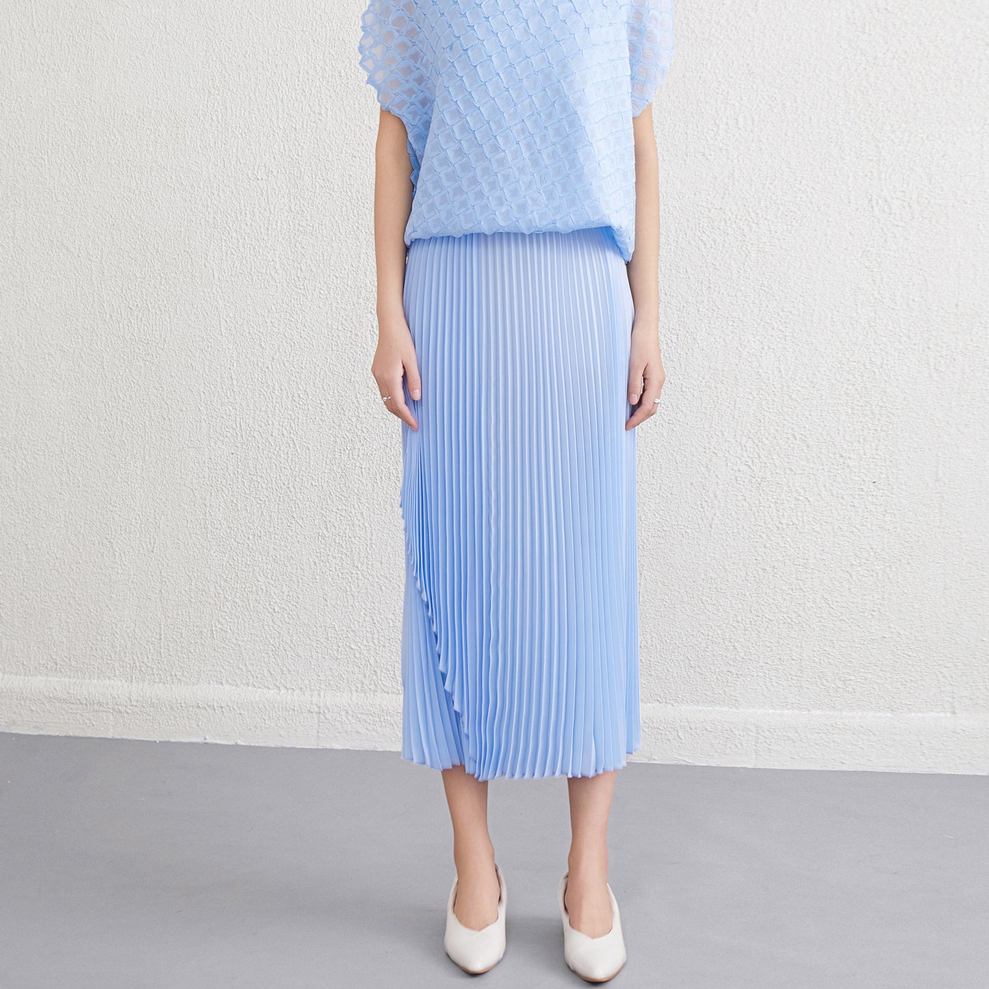 Women's Pleated Skirt High-end Drape