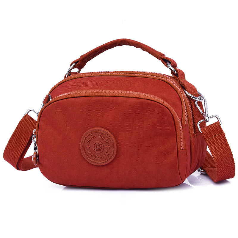 Dame Nylon Pung Tote Partysu Crossbody Taske Mobil Møntpung