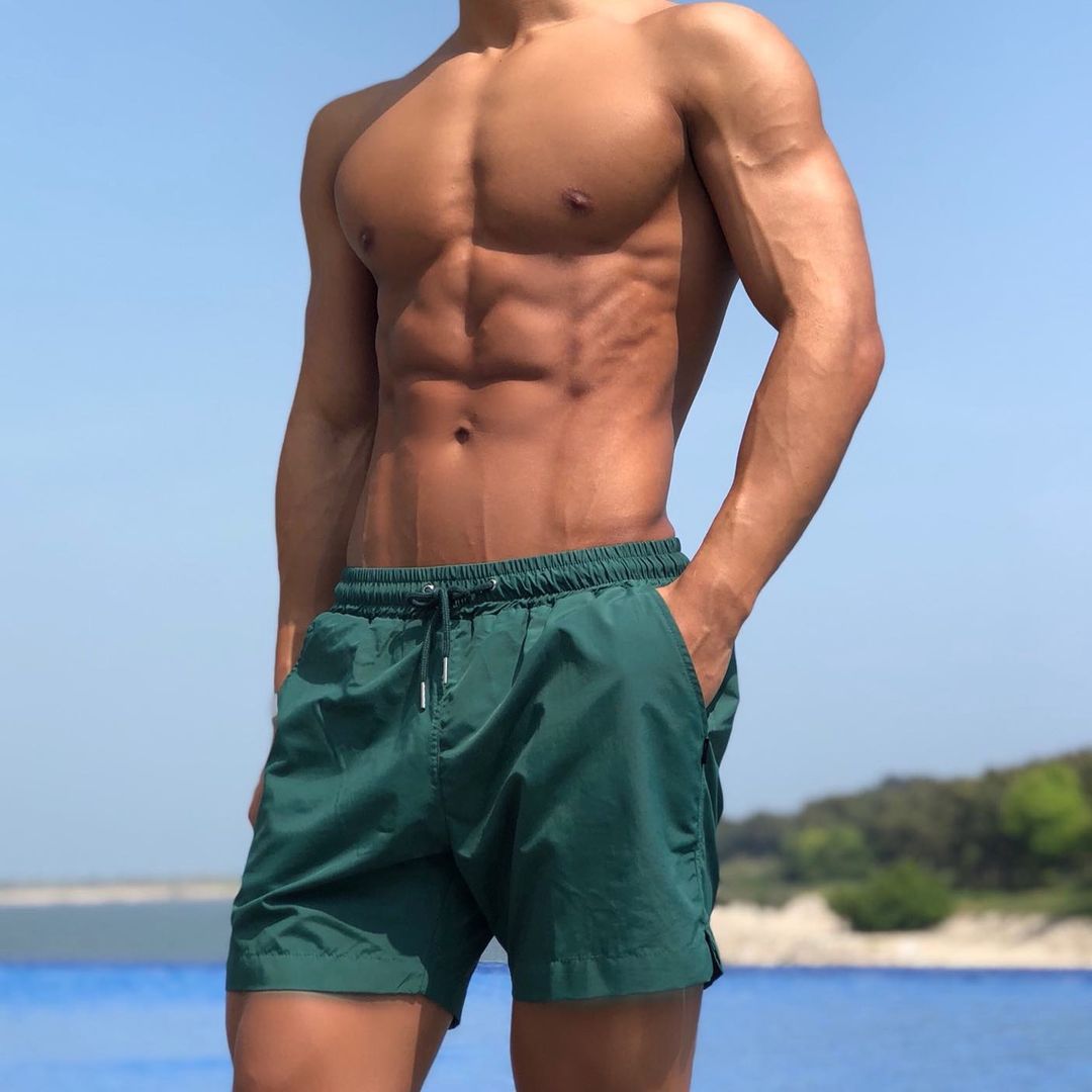 Sports Shorts Men's Summer Mid-waist No Liner Cotton