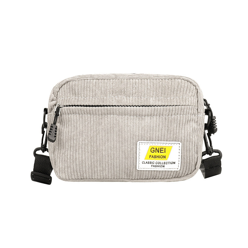 Broadband Messenger Retro Fleece Women's Canvas Small Bag