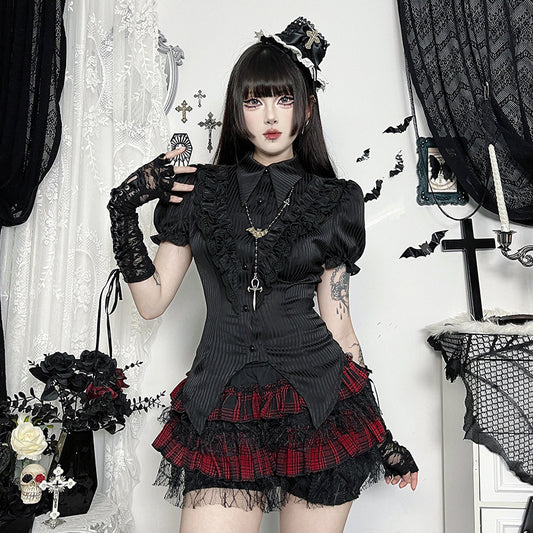 Spiderweb Pumpkin Skirt Subculture Summer