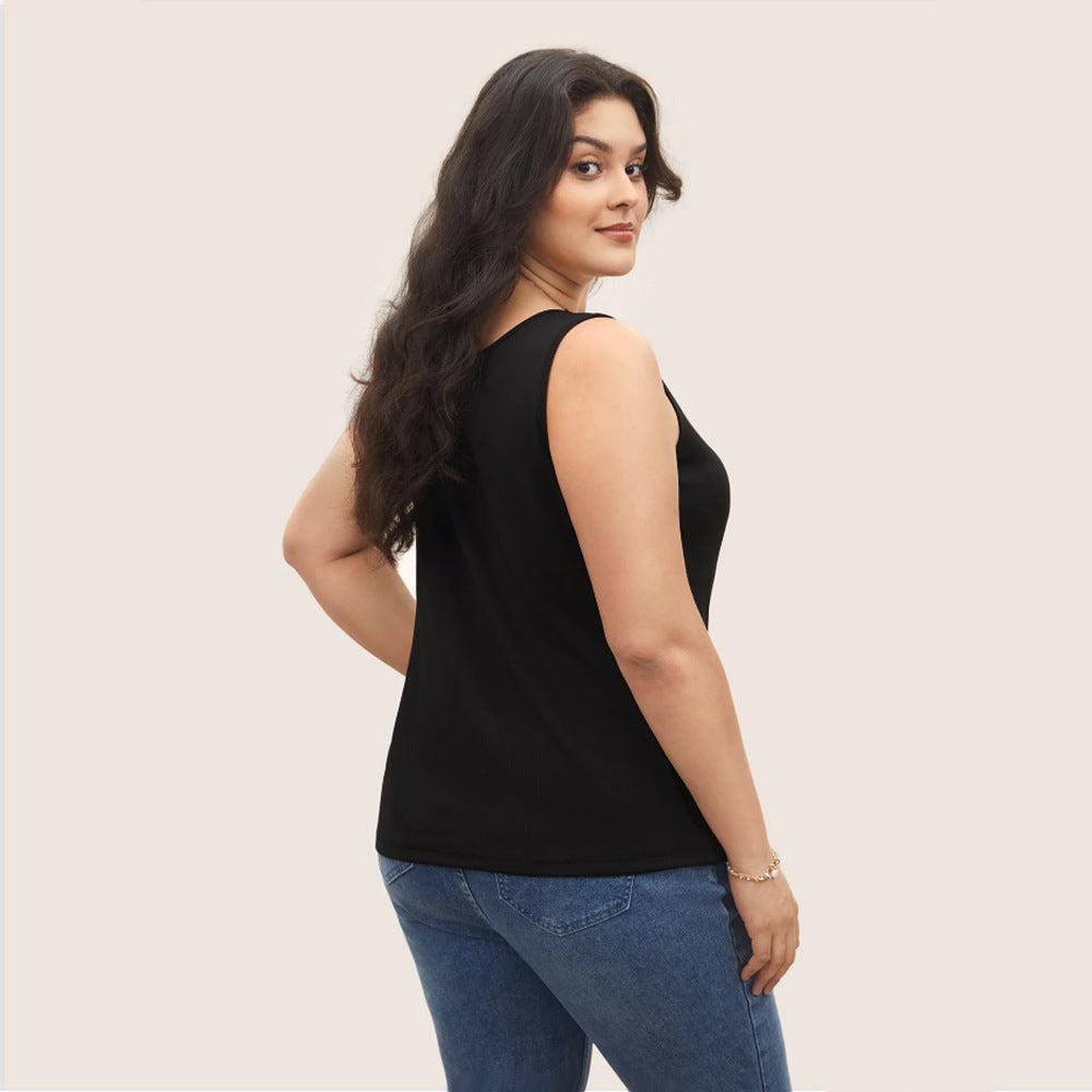 Commuting Minimalist Style V-neck Summer Casual T-shirt