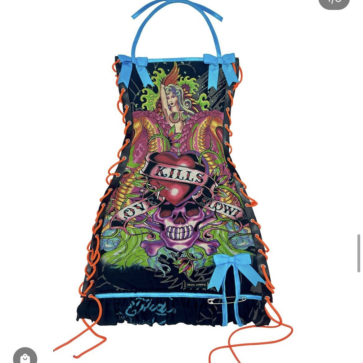 Printed Oil Painting Drawstring Tube Top Slip Dress