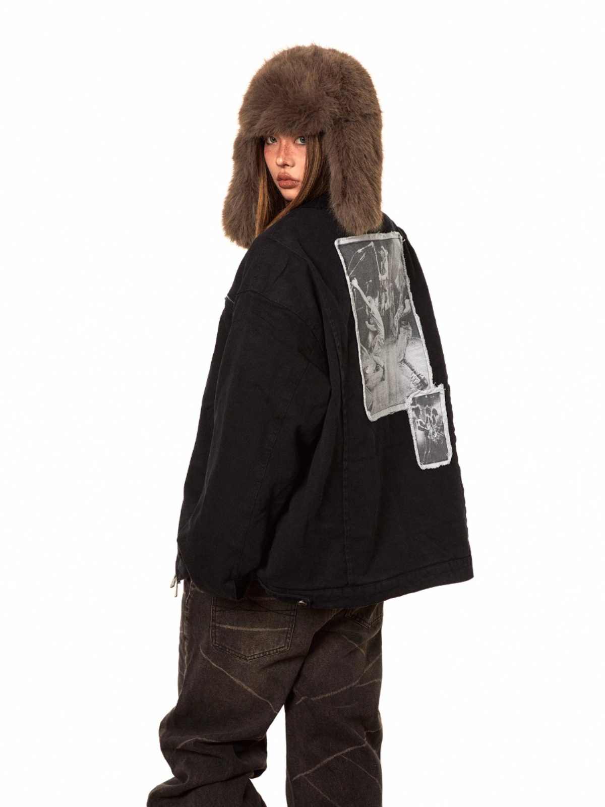 Winter New Washed-out Vintage Cotton-padded Coat