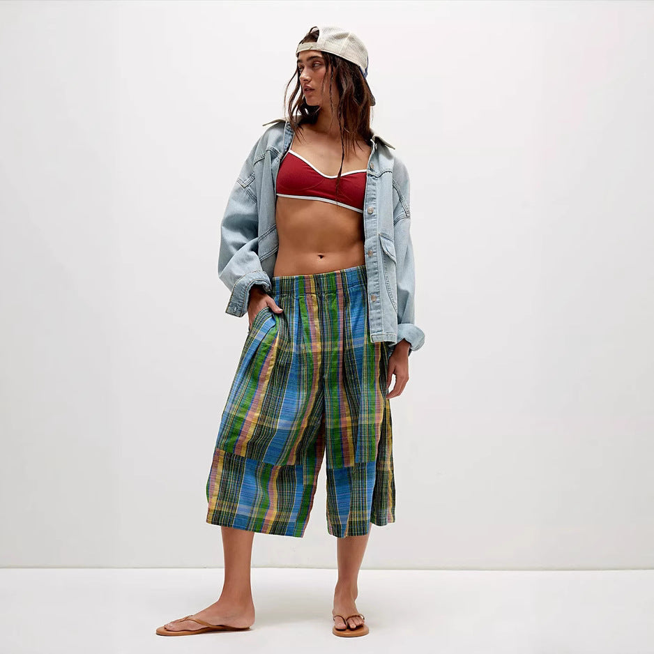 Comfortable, Casual Multicolor Striped Womens Lounge Pants