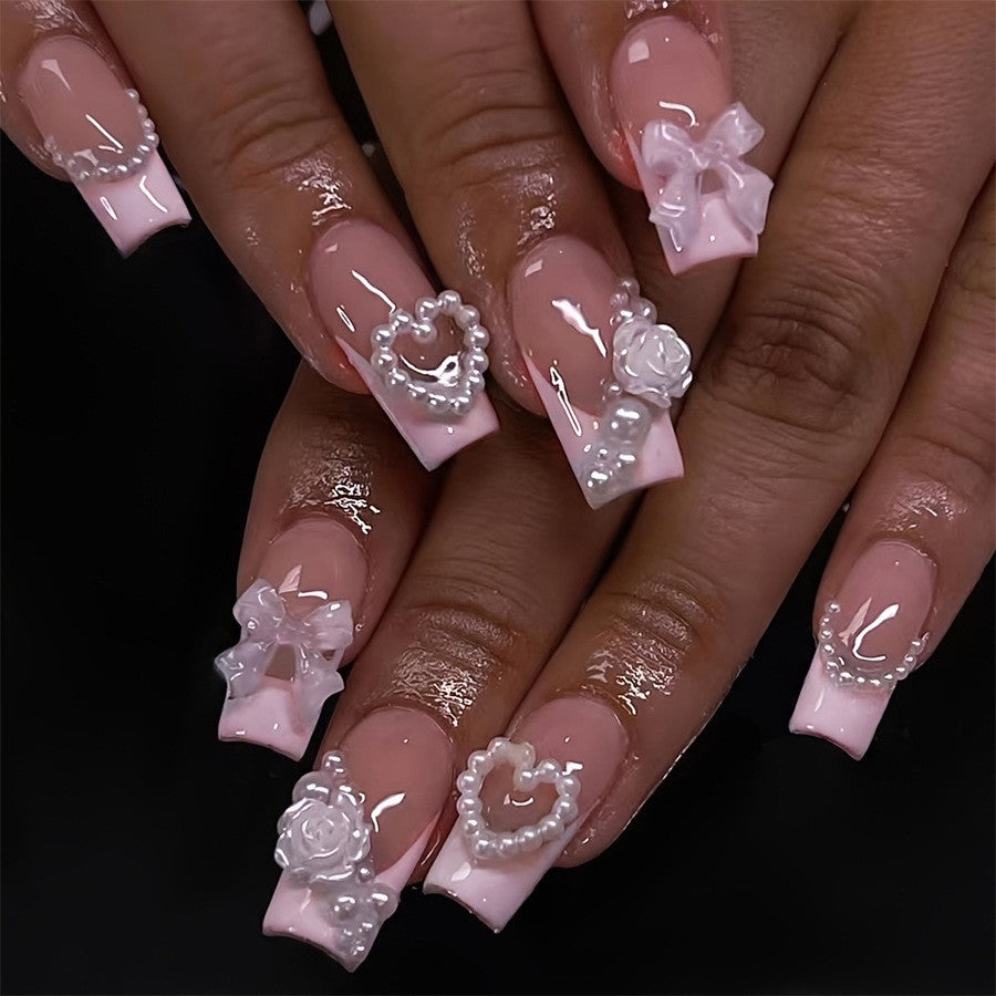 Wear Nail Tip Electroplating Removable Fake Nail Patch Finished Product