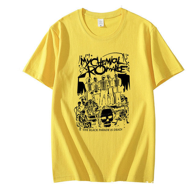 Punk Harajuku Dark Loose Vintage Top Couple T-shirt Short Sleeve