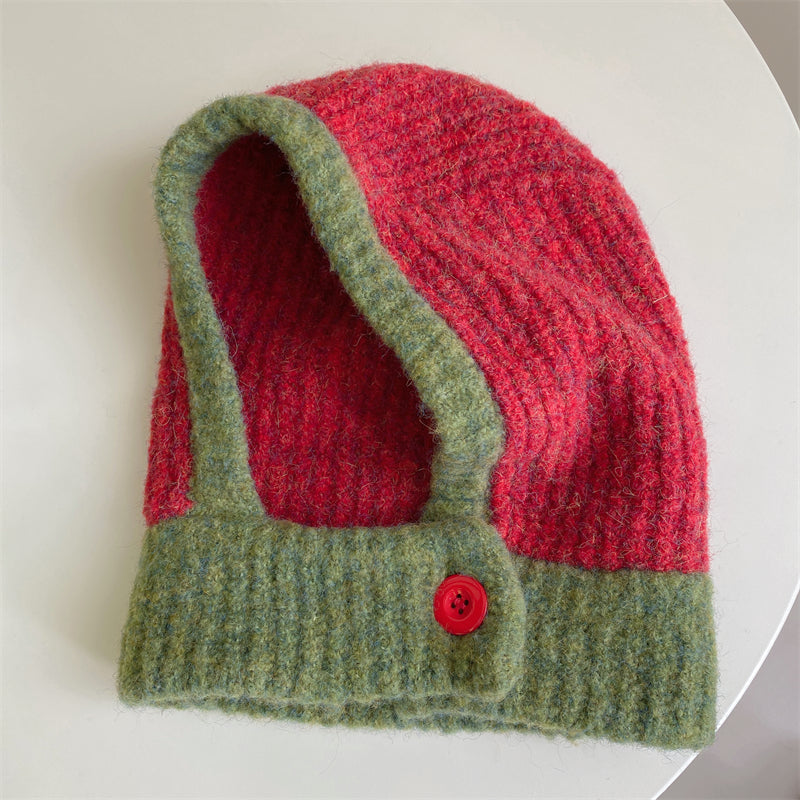 Women's Integrated Cold Proof And Warm Knit Hat