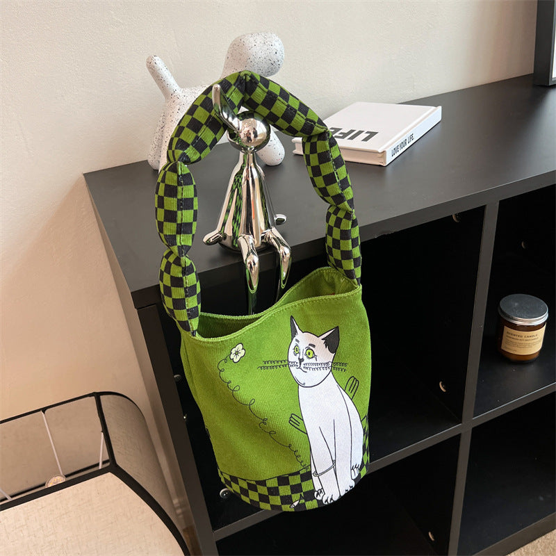 Popular Wild Canvas Bag Shoulder Underarm