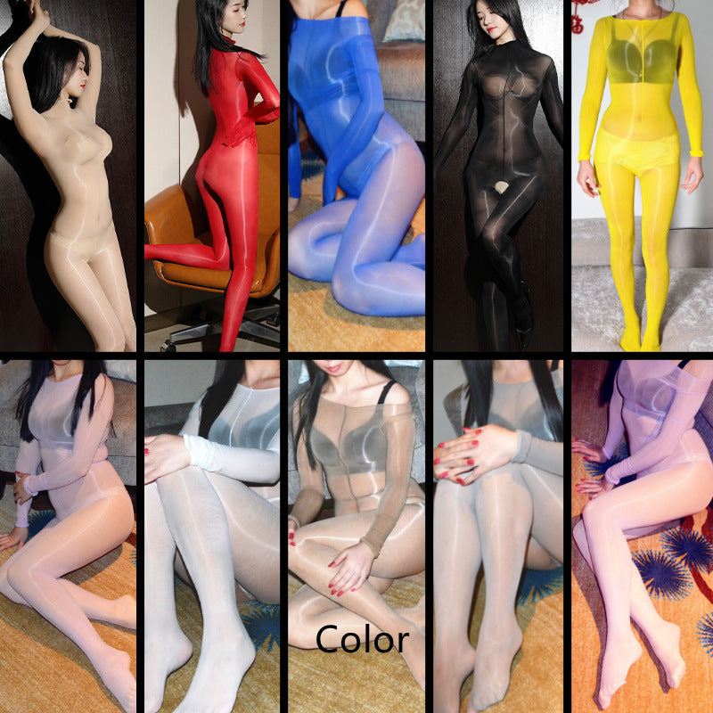 Five-finger Shiny One-piece Stockings Are Ultra-thin And Shiny