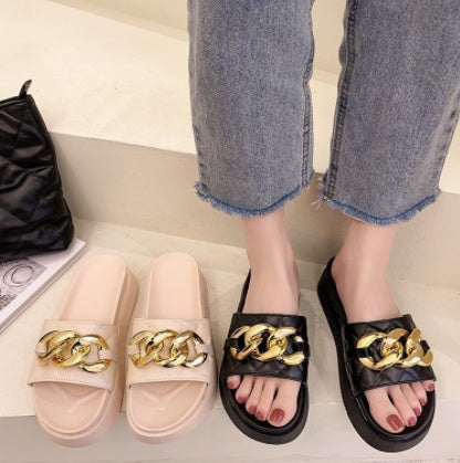 Female Fashion Sponge Cake Fairy Slippers